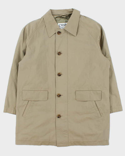 Vintage 00s Chaps Quilt Lined Weatherproof Overcoat Mac - L