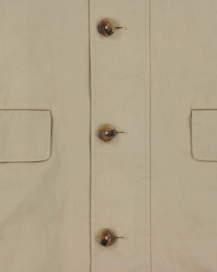 Vintage 00s Chaps Quilt Lined Weatherproof Overcoat Mac - L