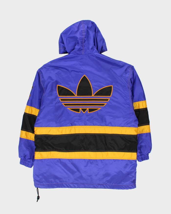 Vintage 1990s Adidas Originals Spell Out Trefoil Quarter-Zip