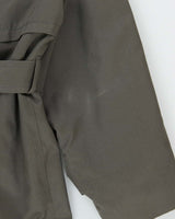 Vintage 1990s London Fog Khaki Quilt Insulated Weatherproof Oversized Trench Coat - XL
