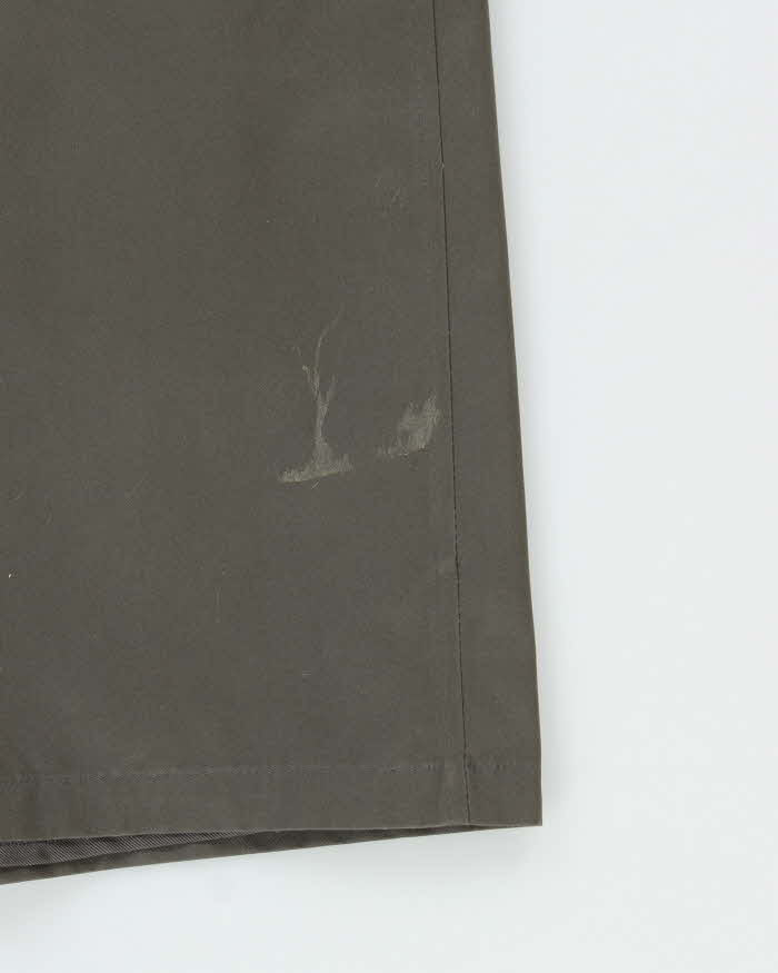 Vintage 1990s London Fog Khaki Quilt Insulated Weatherproof Oversized Trench Coat - XL