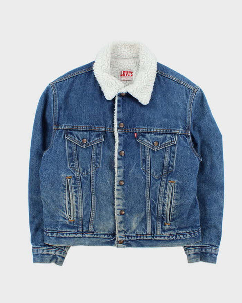Vintage 1980s Levi's Sherpa Lined Denim Jacket - L – Rokit