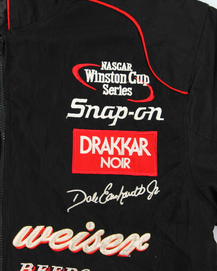 Vintage 1990s Budweiser Nascar Racing Dale Earnhardt Bomber Jacket - L