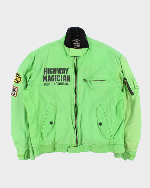 YELLOW CORN HIGHWAY MAGICIAN ジャケット(サイズM) Vintage 1990s Yellow Corn Motorsports Highway Magician Fleece