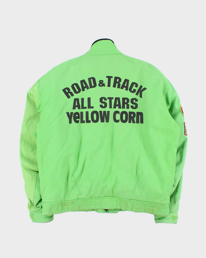 Vintage 1990s Yellow Corn Motorsports Highway Magician Fleece