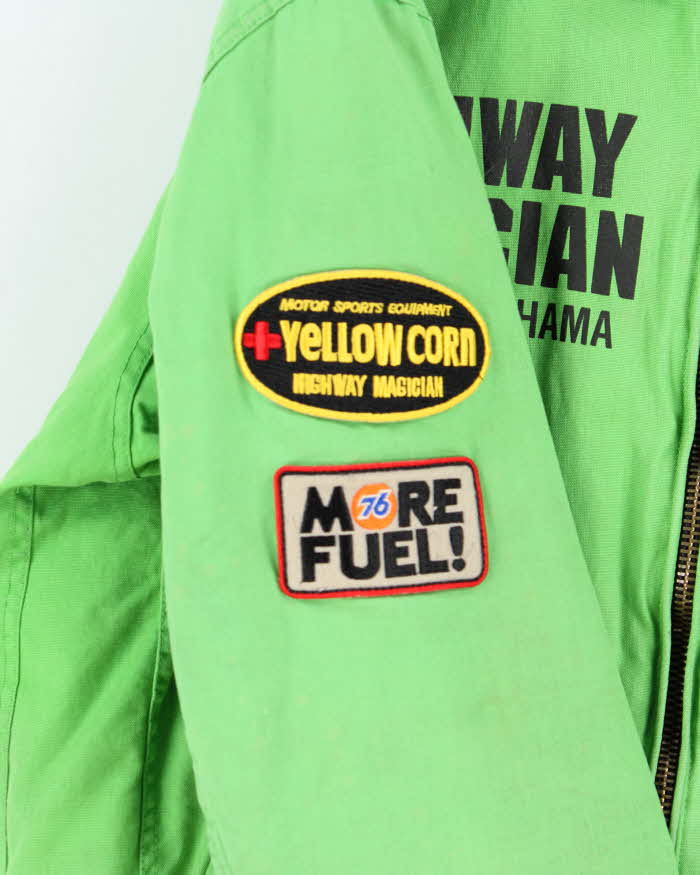 Vintage 1990s Yellow Corn Motorsports Highway Magician Fleece