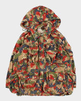 Vintage 1980s Tass 83 Swiss Army Alpenflauge Heavyweight Hooded Military Jacket - XXXL