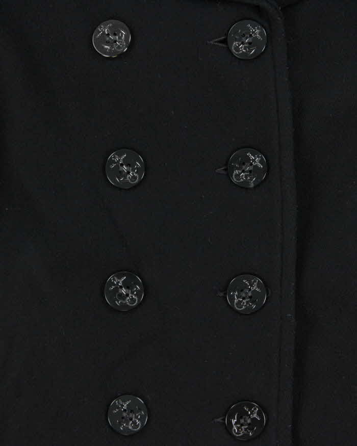 Vintage 1990s Schott U.S.740N Wool Double Breasted Pea Coat - S