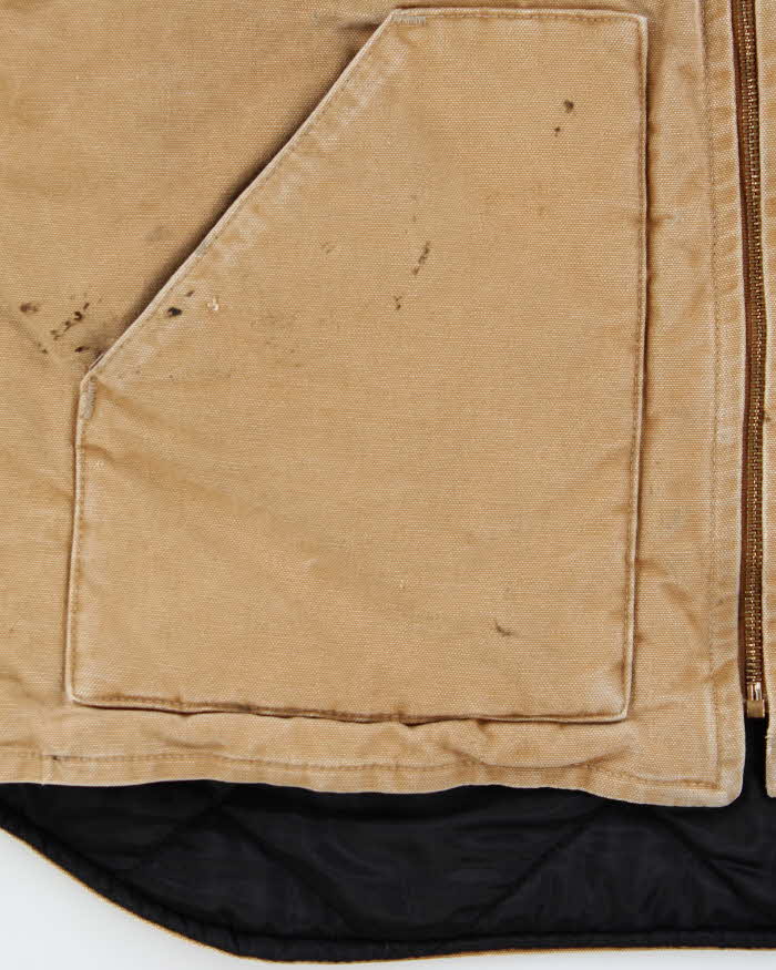 Vintage 00s Carhartt V01 Quilt Lined Workwear Gilet - M