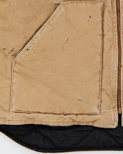 Vintage 00s Carhartt V01 Quilt Lined Workwear Gilet - M