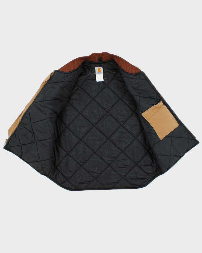 Vintage 00s Carhartt V01 Quilt Lined Workwear Gilet - M
