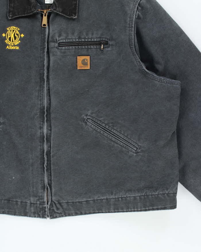 Vintage 00s Carhartt J97 Detroit Blanket Lined Faded Workwear Jacket -XXL