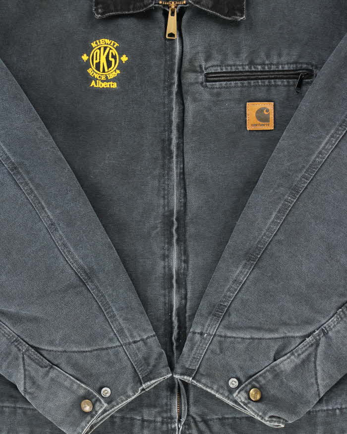 Vintage 00s Carhartt J97 Detroit Blanket Lined Faded Workwear Jacket -XXL