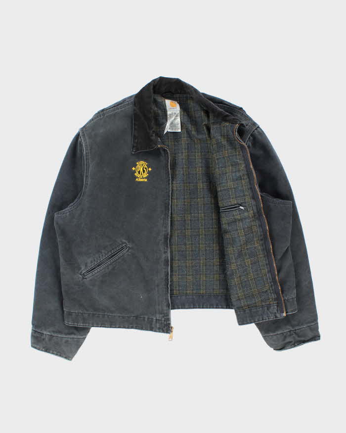 Vintage 00s Carhartt J97 Detroit Blanket Lined Faded Workwear Jacket -XXL