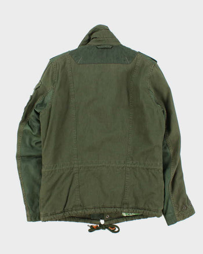 Vintage Y2K 00s Diesel Khaki Padded Heavyweight Hunting Field Jacket - S