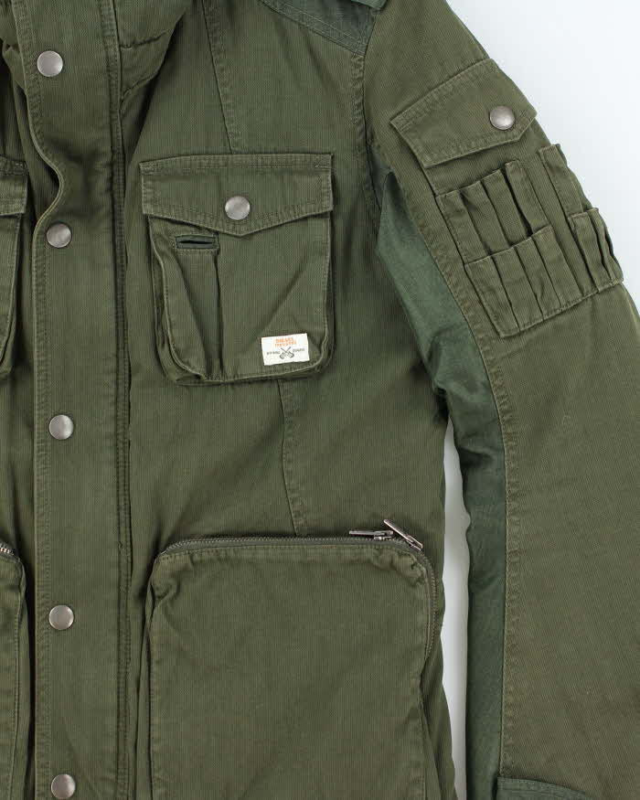 Vintage Y2K 00s Diesel Khaki Padded Heavyweight Hunting Field