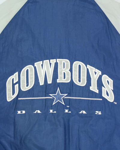 Vintage 1990s Logo 7 Dallas Cowboys Quilted Oversized Hooded Puffer Jacket - XL