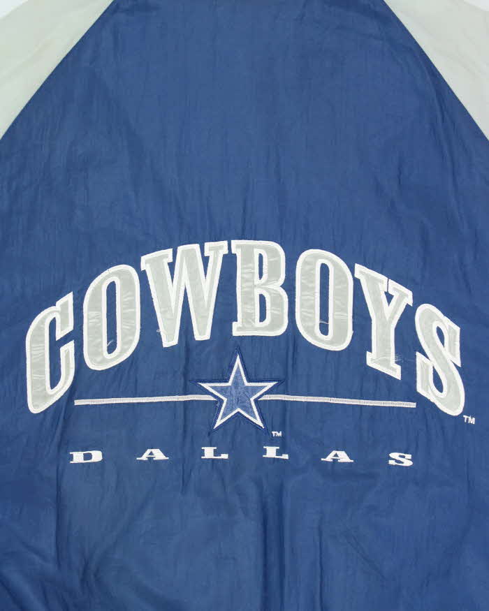 Vintage 1990s Logo 7 Dallas Cowboys Quilted Oversized Hooded Puffer Jacket - XL