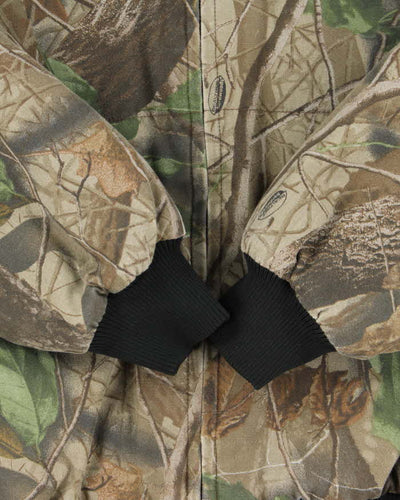 Vintage 00s Natural Habitat Realtree Camouflage Quilt Lined Oversized Hooded Jacket - L
