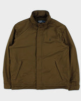 Vintage 00s Polo Ralph Lauren Khaki Fleece Lined Harrington Jacket - L