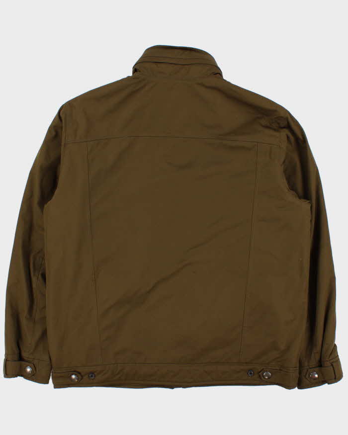 Vintage 00s Polo Ralph Lauren Khaki Fleece Lined Harrington Jacket - L