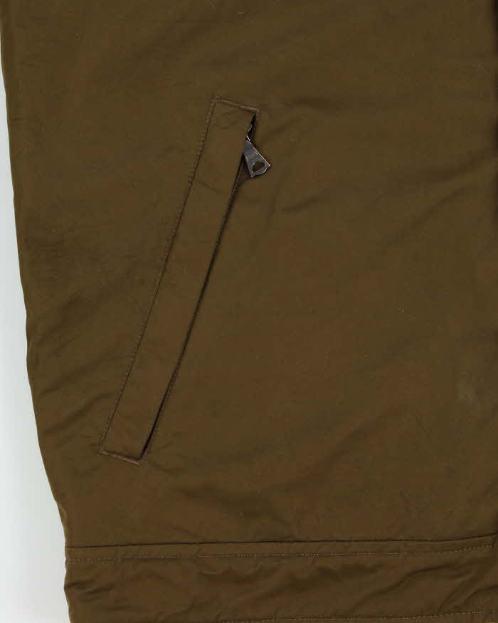 Vintage 00s Polo Ralph Lauren Khaki Fleece Lined Harrington Jacket - L