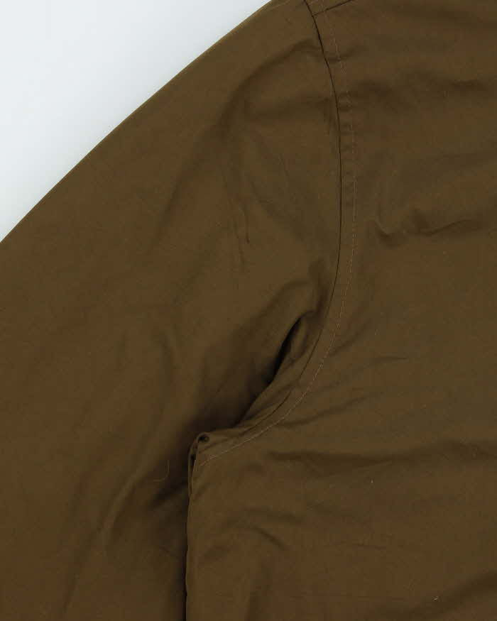 Vintage 00s Polo Ralph Lauren Khaki Fleece Lined Harrington Jacket - L