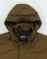 Vintage 00s Polo Ralph Lauren Khaki Fleece Lined Harrington Jacket - L