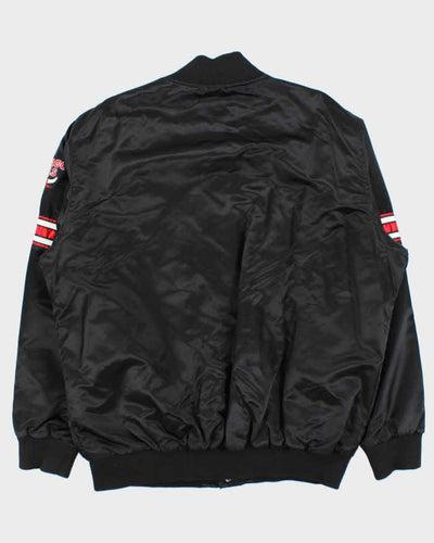 Vintage Starter Chicago Bulls Quilt Lined Satin Varsity Bomber Jacket - XXL