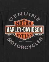 Vintage Y2K Harley Davidson Embroidered Cafe Racer Moto Jacket - S