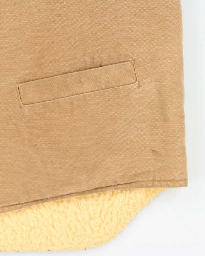 Vintage 1990 Carhartt Union Made Sherpa Lined Workwear Gilet - XL