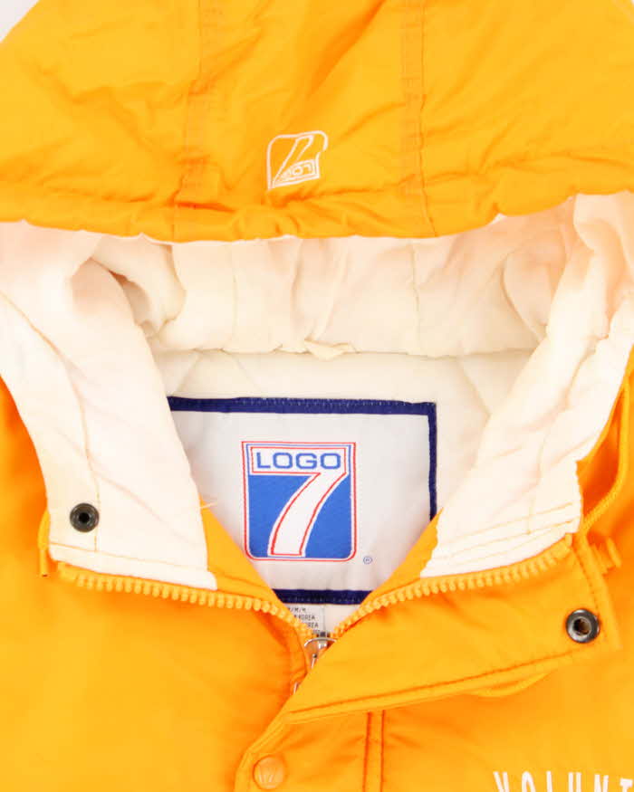Vintage 1990s Logo 7 Tennessee Volunteers NFL Oversized Hooded Puffer Jacket - M