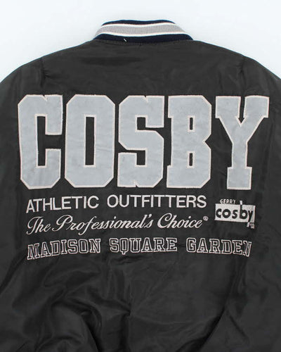 Vintage 1990s Gerry Cosby Madison Square Garden MA-1 Varsity Bomber Jacket - L