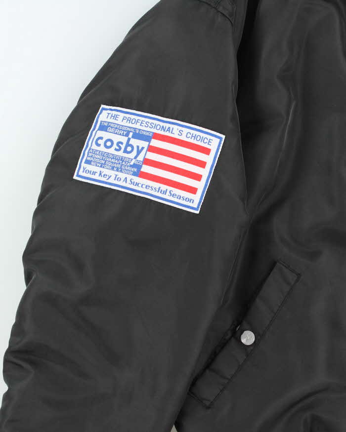 Vintage 1990s Gerry Cosby Madison Square Garden MA-1 Varsity Bomber Jacket - L