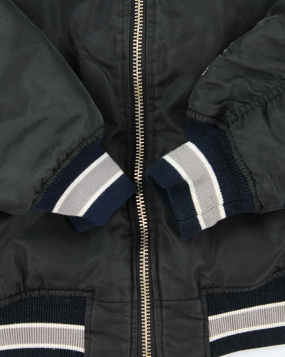 Vintage 1990s Gerry Cosby Madison Square Garden MA-1 Varsity Bomber Jacket - L