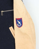 Vintage 1990s Hollywood Ranch Market Japan Mohair/Wool/Leather Varsity Bomber Jacket - S