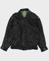 Vintage 1980s James Dean Orion Cosmo Japan Leather Trucker Jacket - L