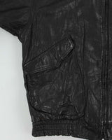 Vintage 1980s James Dean Orion Cosmo Japan Leather Trucker Jacket - L