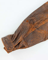 Vintage 1990s Harley Davidson Heavyweight Distressed Leather Biker Jacket - L
