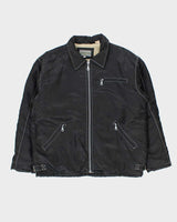 Vintage 1990s Point Zero Sherpa Lined Contrast Stitch Oversized Jacket - M