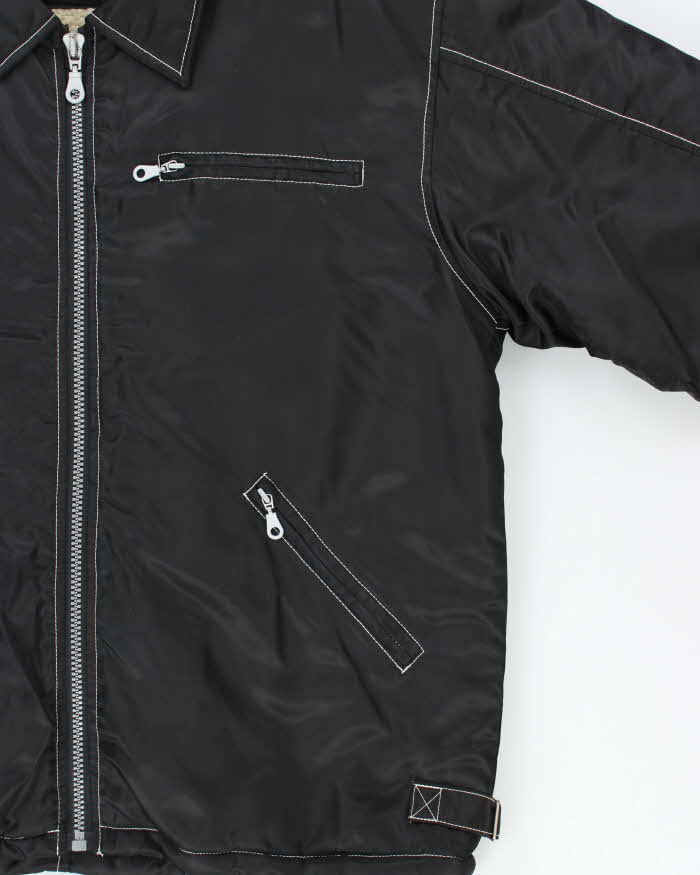 Vintage 1990s Point Zero Sherpa Lined Contrast Stitch Oversized Jacket - M