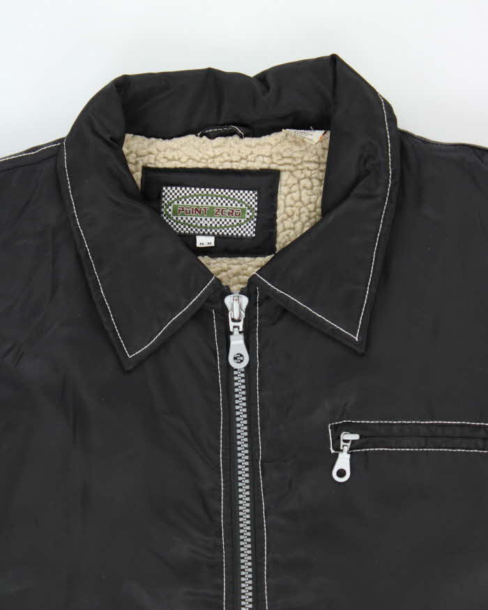 Vintage 1990s Point Zero Sherpa Lined Contrast Stitch Oversized Jacket - M
