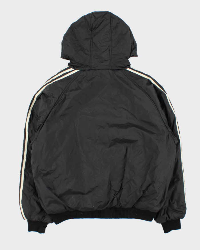Vintage 1990s Adidas Reversible Padded Hooded Bomber Jacket - M