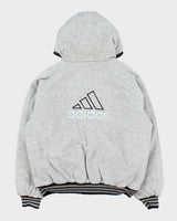 Vintage 1990s Adidas Reversible Padded Hooded Bomber Jacket - M