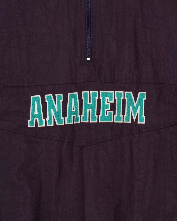 Vintage 1990s Mighty Ducks Hockey All Stars Oversized Quarter-Zip Jacket - M