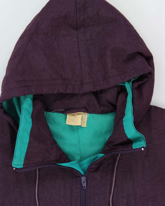 Vintage 1990s Mighty Ducks Hockey All Stars Oversized Quarter-Zip Jacket - M