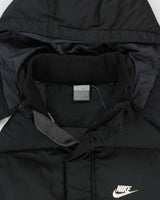 Vintage Y2K 00s Nike Down Filled Fleece Lined Hooded Puffer Jacket  - M