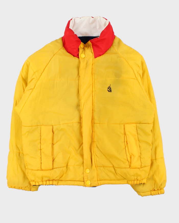 Vintage 1990s Nautica Reversible Colourblock Puffer Jacket  - L