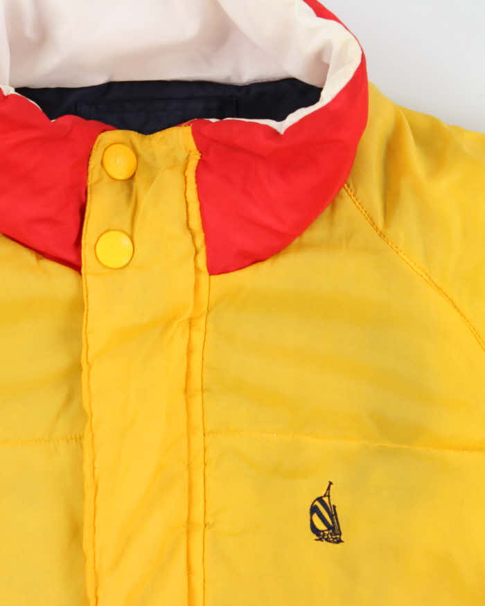 Vintage 1990s Nautica Reversible Colourblock Puffer Jacket  - L