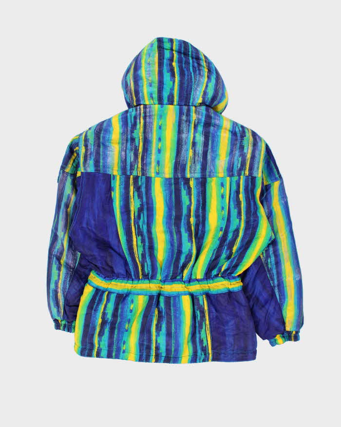 Vintage 1980s Ellesse Speed &amp; Trip Patterned Ski Jacket  - L
